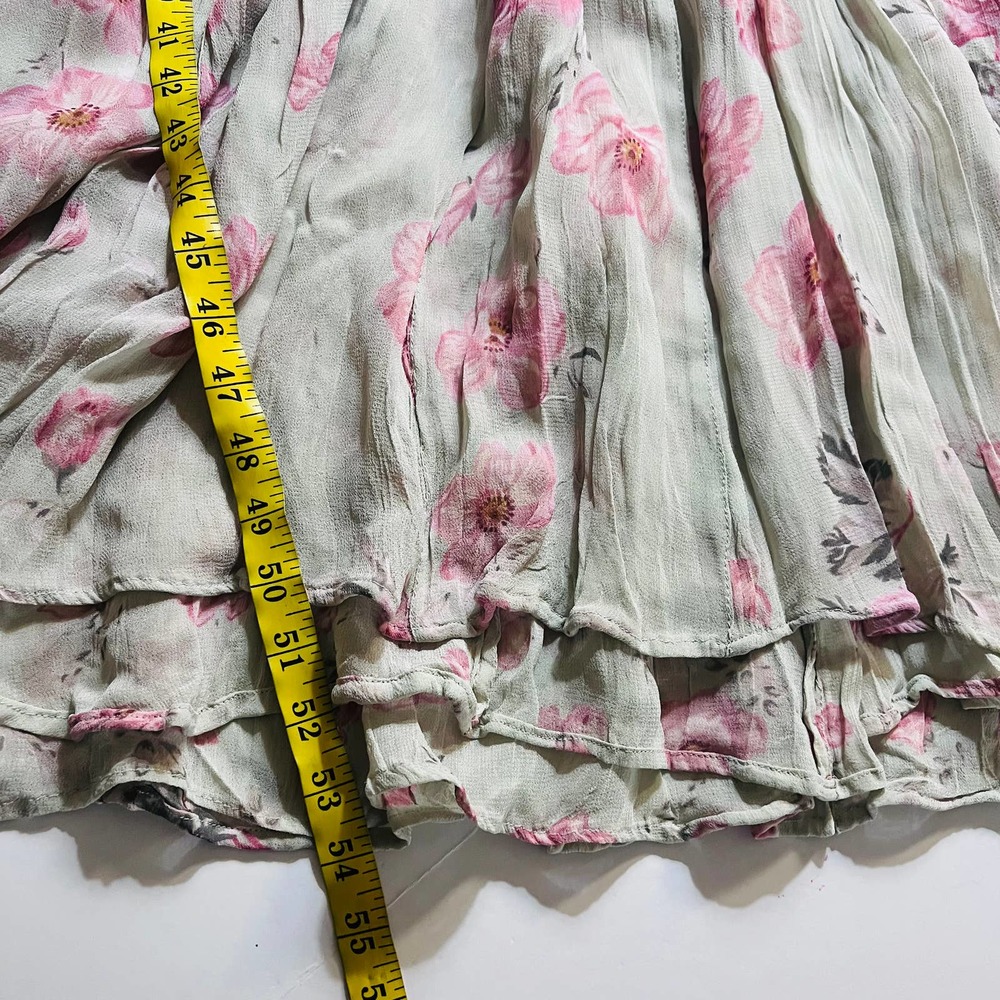 Unbranded Floral Print Double Lined Short Sleeve Fit And Flare Dress Size M M - Picture 7 of 8